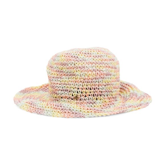 NEW . LELE SADOUGHI Raffia Rainbow Bucket Hat :pastel for women 253 - Picture 3 of 4